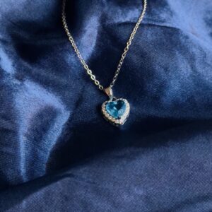 Blue Heart Necklace