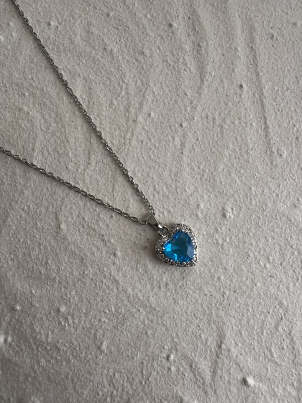 Blue Heart Necklace - Image 3