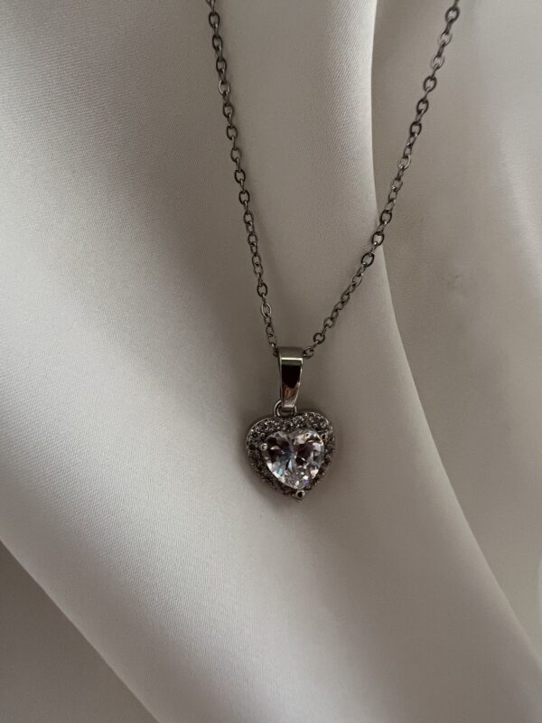 Crystal Heart Necklace - Image 2