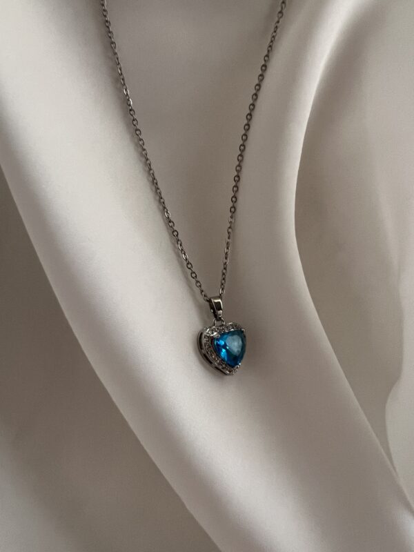Blue Heart Necklace - Image 2