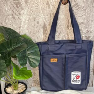 Navy Blue Tote Bag