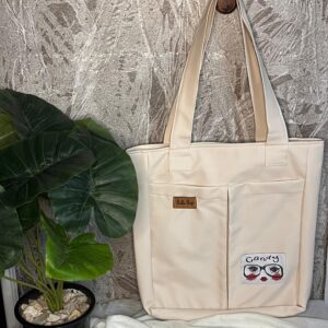 Creamy Tote Bag